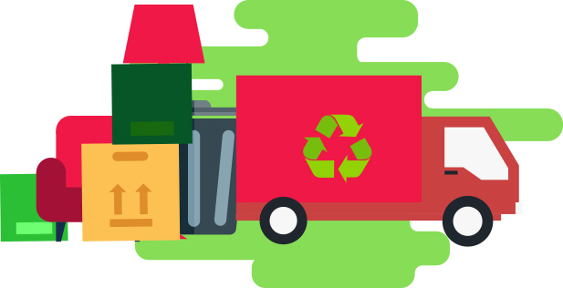 A team of professional garden clearers